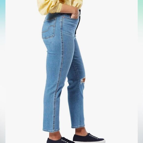 Signature by Levi Strauss Women Size 16 Heritage High Rise Straight Ankle Jean - Picture 7 of 12